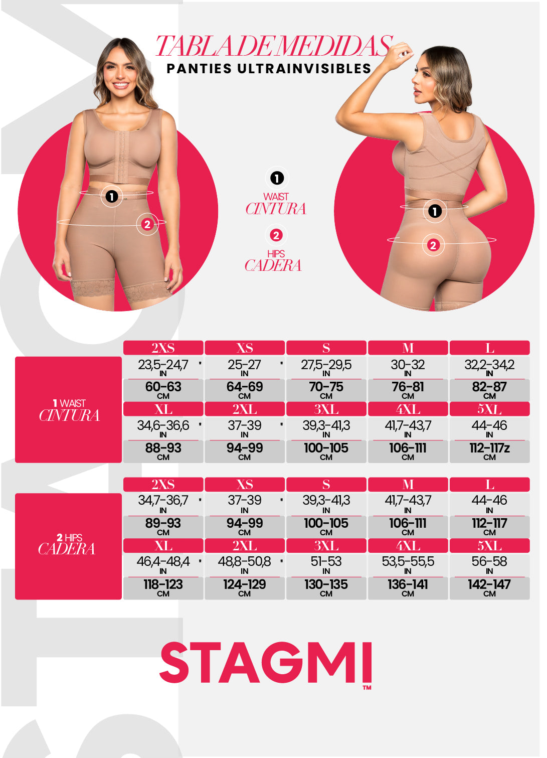 - Panty cachetero SMI04027 triple lifting extra
- Vista trasera panty ultrainvisible efecto natural
- Panty control abdomen encaje invisible